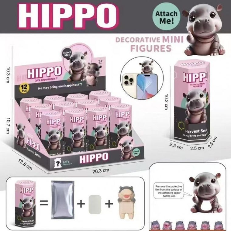 Pret a Porter, nakładka na telefon, hippo