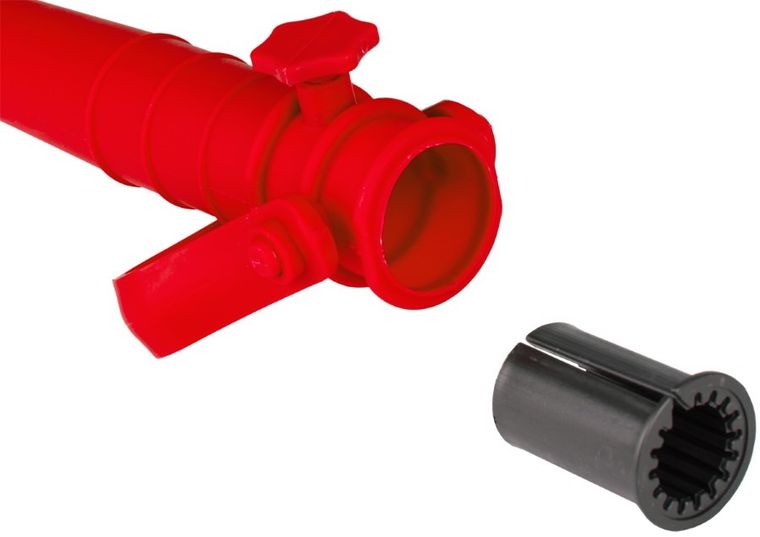 Probeach, baza, mocowanie do parasola, plastikowe, wkręcane, czerwone