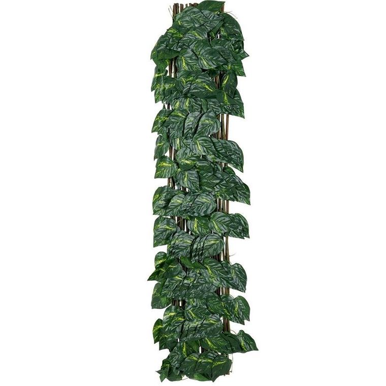 ProGarden, krata ażurowa ze sztucznymi liśćmi, 180-90 cm