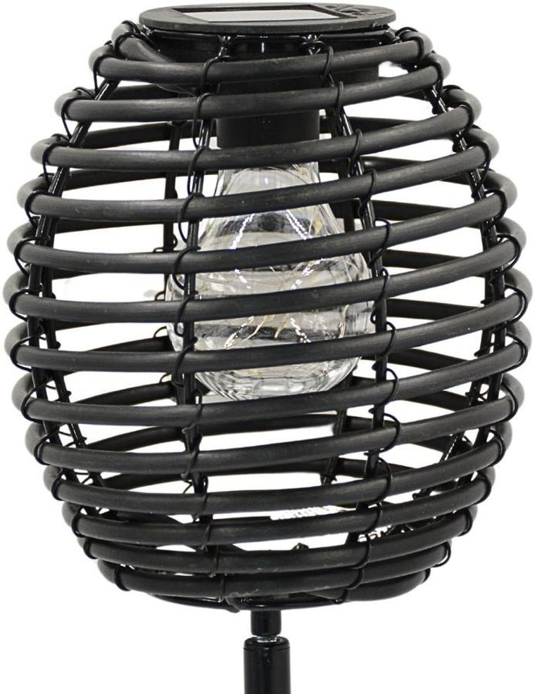 ProGarden, lampa solarna, czarna, 15-52 cm