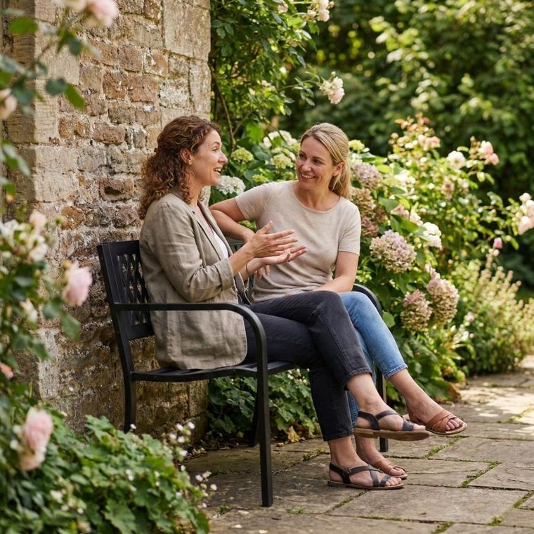 ProGarden, ławka ogrodowa, stalowa, 119-50-75 cm