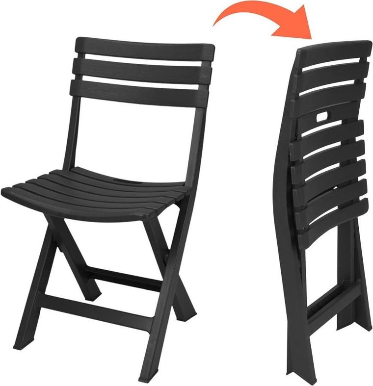 Progarden, zestaw 4 krzeseł cateringowych, Komodo, antracyt