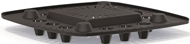 Prosperplast, Gracia, doniczka, kawa, 39-39 cm