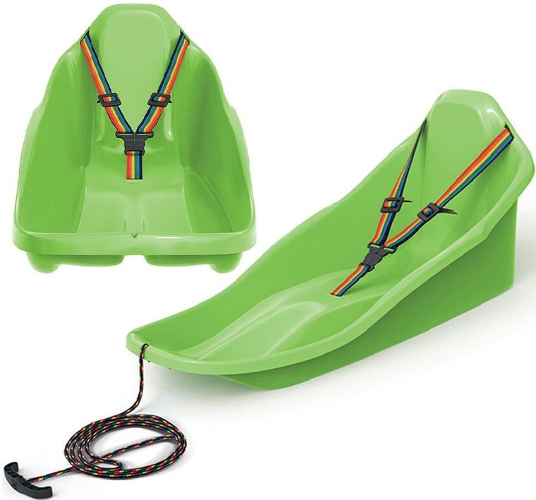 Prosperplast, Mini Topo, sanki plastikowe, zielone