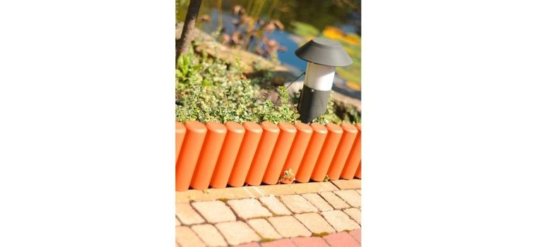 Prosperplast, palisada ogrodowa, terakota