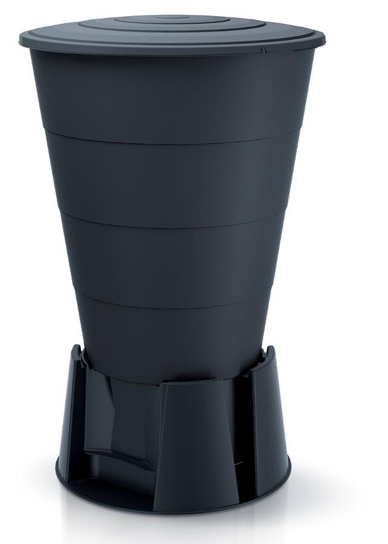 Prosperplast, pojemnik na wodę deszczówkę, Smooth, 210 l, kolor antracyt