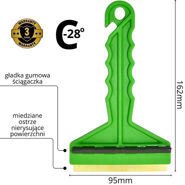 Prosperplast, skrobaczka, drapak do lodu, zielony