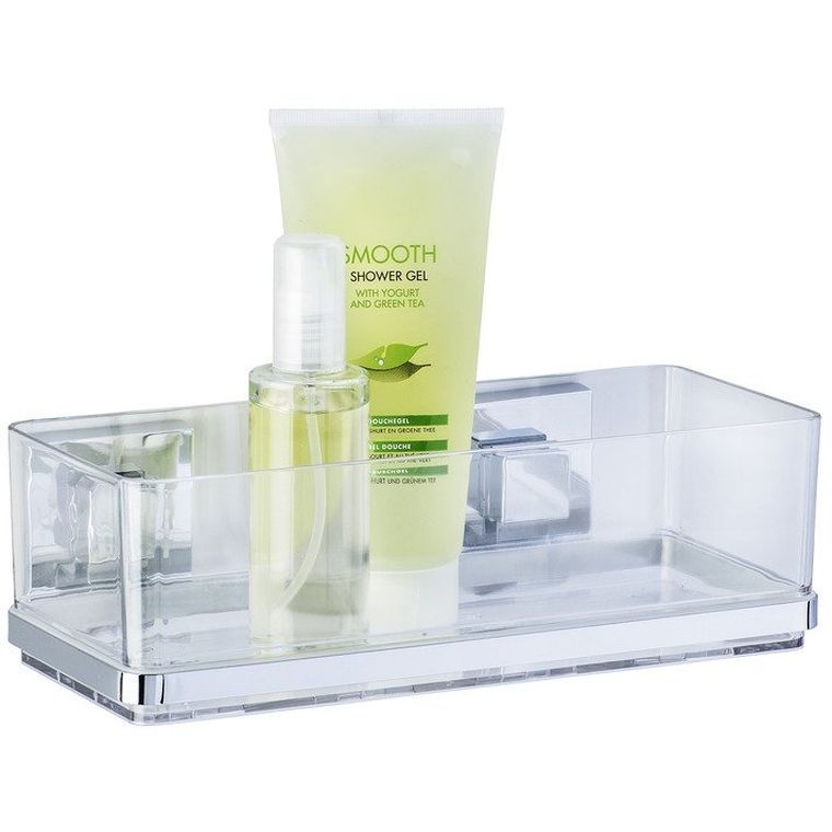 Prostokątna półka pod prysznic, Quadro, Vacuum-Loc