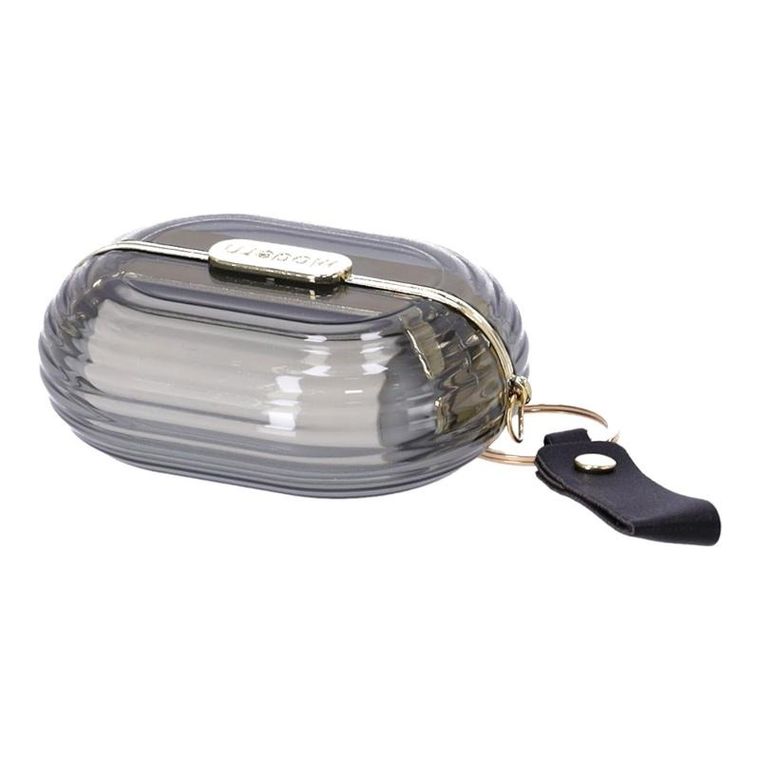 Przenośna mini szczotka do usuwania zmechaceń, szara