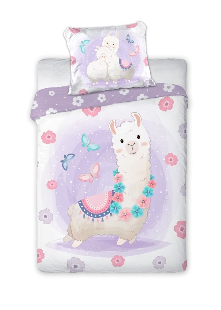 Przytulaki, Lama, 2-częściowy komplet pościeli, 100-135 cm