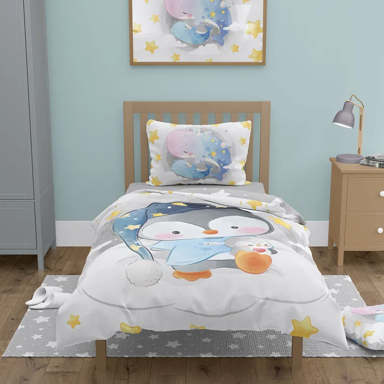 Przytulaki, Pingwinek, 2-częściowy komplet pościeli, 100-135 cm