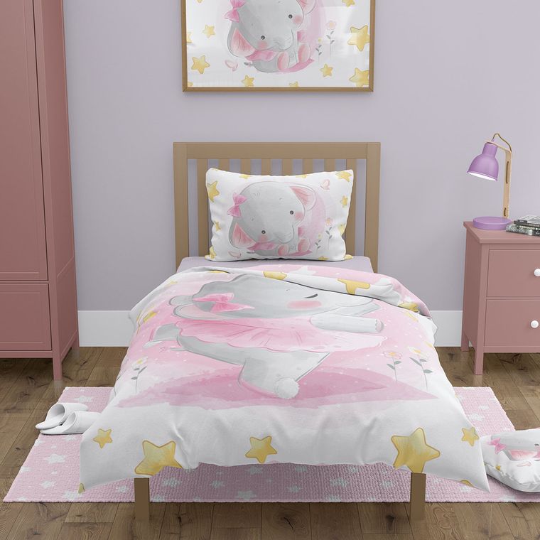 Przytulaki, Słoniczka, 2-częściowy komplet pościeli, 100-135 cm