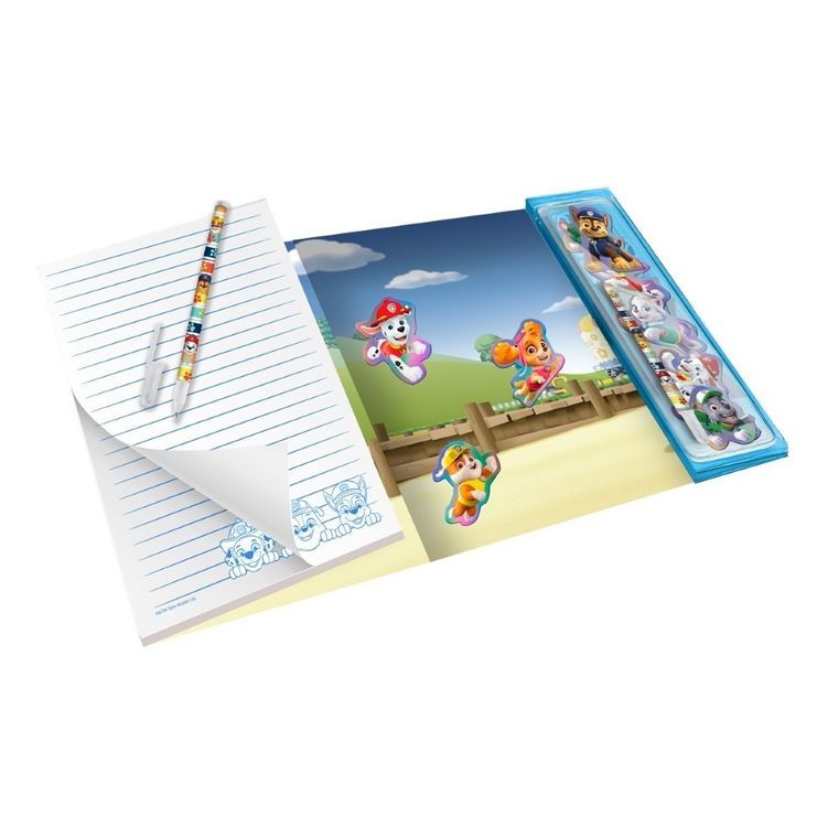 Psi Patrol, notes z długopisem i magnesami, zestaw kreatywny