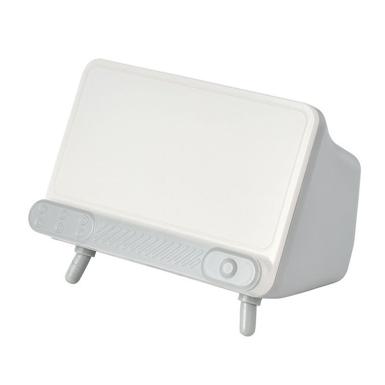 Pudełko na chusteczki z uchwytem na telefon, szare