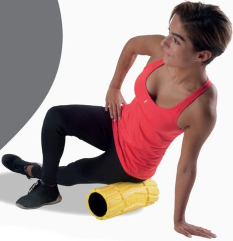 Pure 2 Improve, wałek roller do ćwiczeń, soft, żółty, 36-14 cm