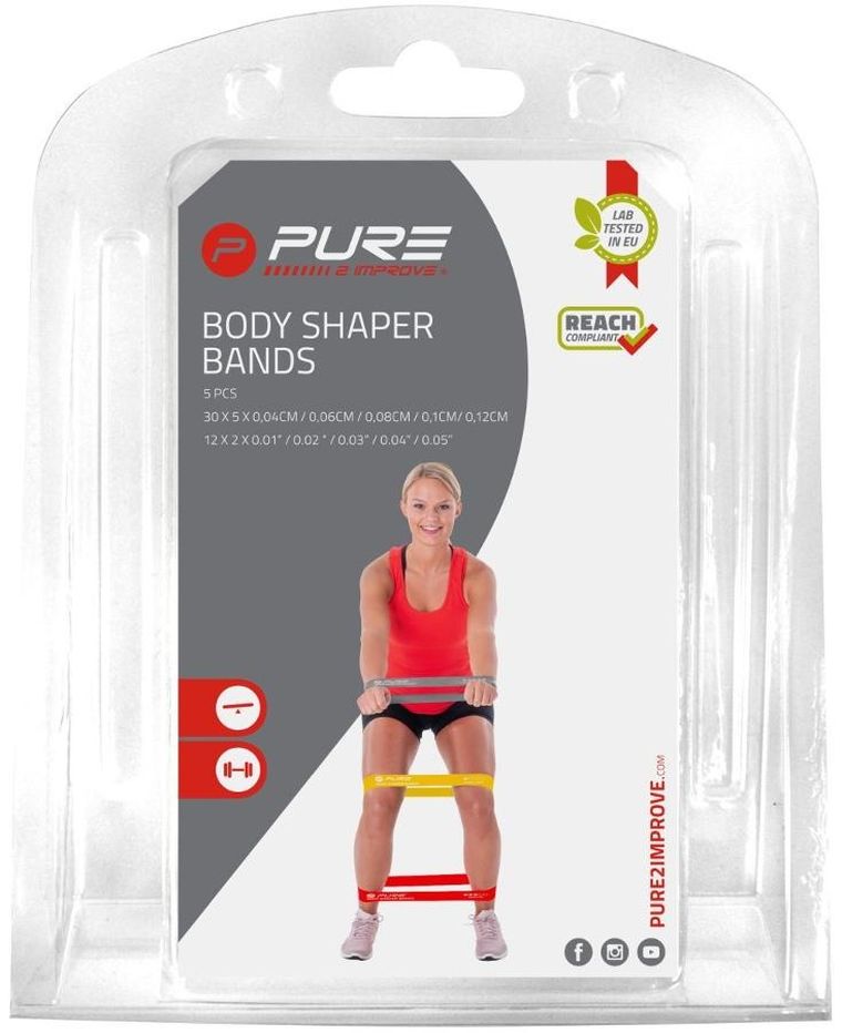 Pure 2 Improve, zestaw gum do ćwiczeń, 5 szt.