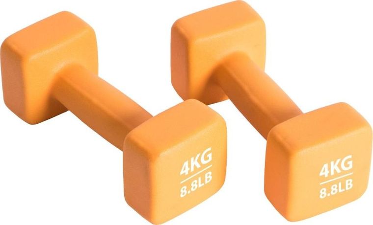 Pure 2 Improve, zestaw hantli neopren, czarny, 2-4kg