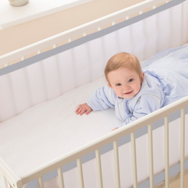 Purflo, Pur Air, oddychający ochraniacz do łóżeczka, Cloud Grey