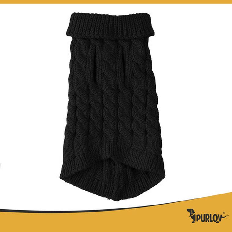 Purlov, ubranko dla psa i kota, rozmiar L, czarne