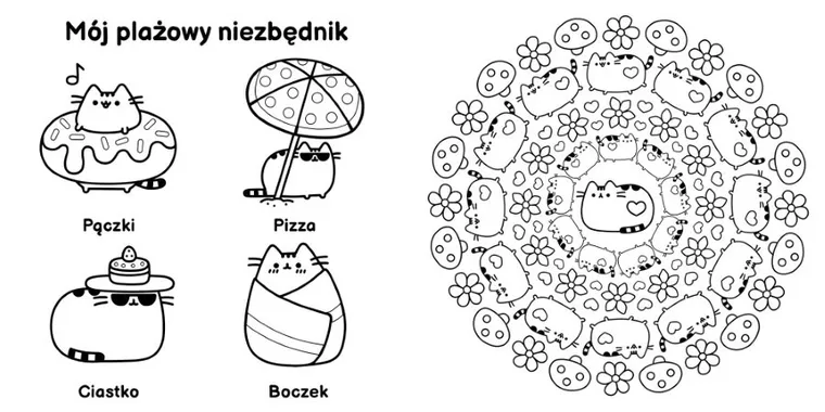 Pusheen. Kolorowanka