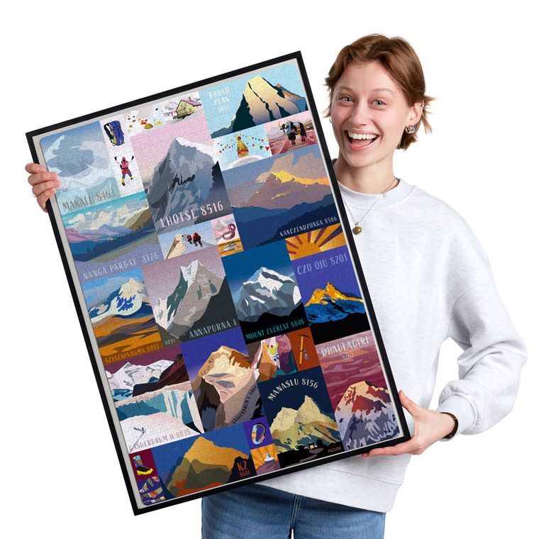 Puzzlove, Czuczu, Góry 8000 m n.p.m., puzzle, 1000 elementów