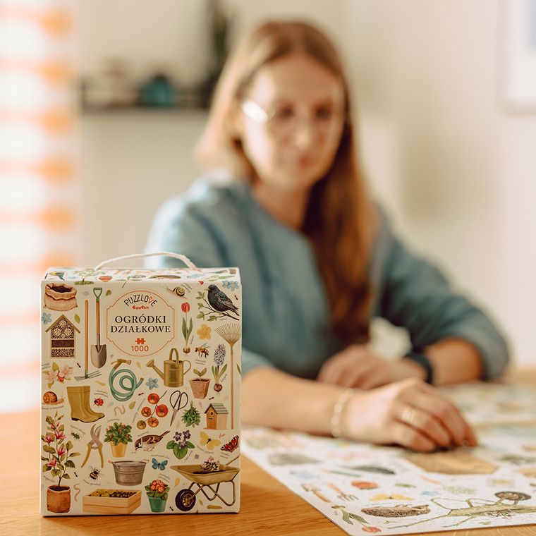 Puzzlove, CzuCzu, Ogródki działkowe, puzzle, 1000 elementów