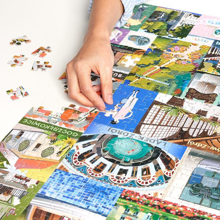 Puzzlove, CzuCzu, Polskie uzdrowiska, puzzle, 500 elementów