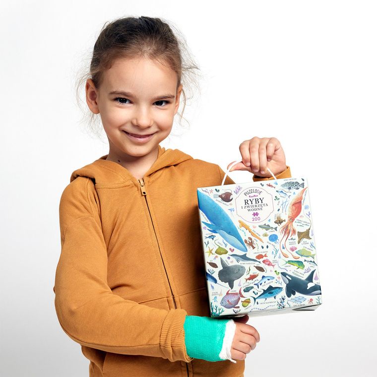Puzzlove, CzuCzu, Ryby i zwierzęta wodne, puzzle, 200 elementów