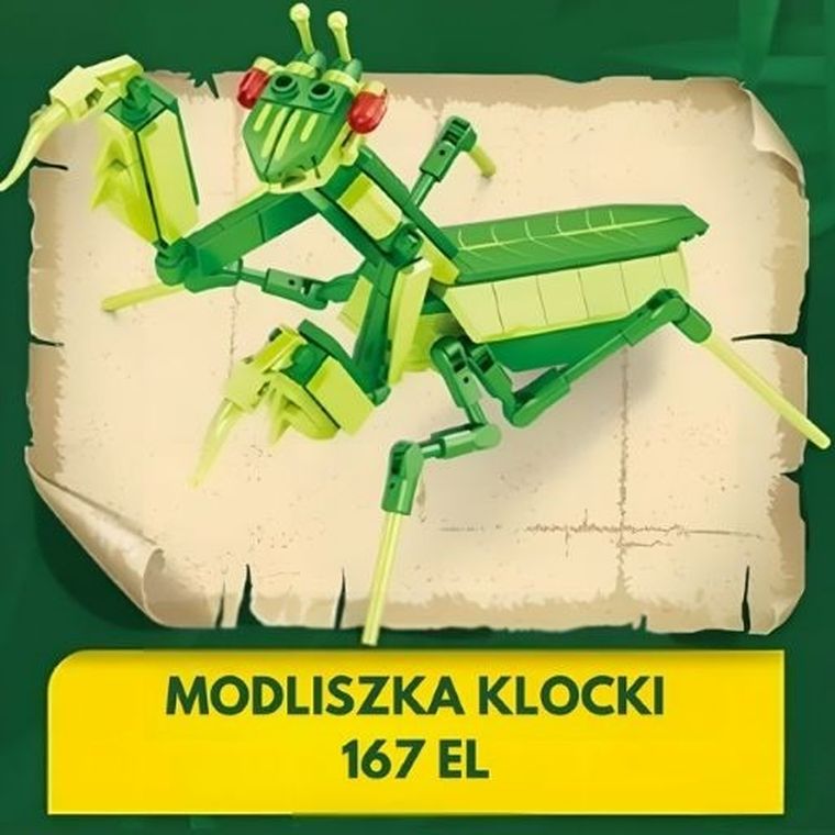 QBI, Insekty, Modliszka, klocki konstrukcyjne, 167 elementów