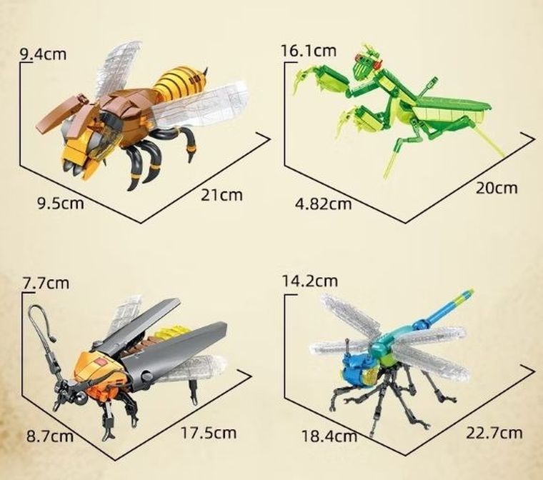 QBI, Insekty, Osa, klocki konstrukcyjne, 181 elementów