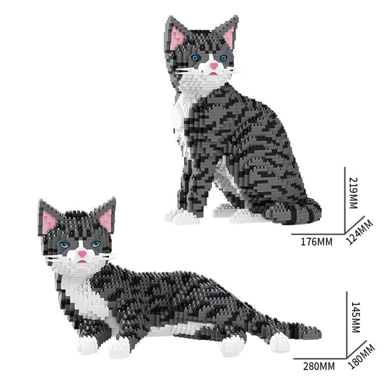 QBI, Kot 2w1 z dźwiękiem, klocki konstrukcyjne, 2302 elementów