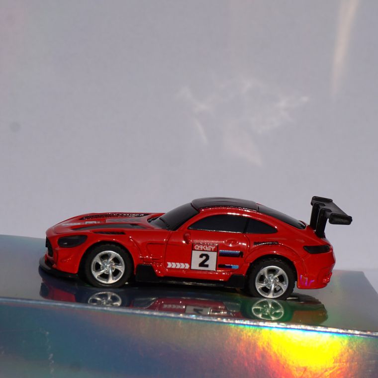 QBI, mini pojazd zdalnie sterowany, 1:64, czerwony