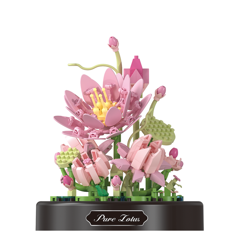 QBI, Otwarty Kwiat Lotosu, klocki konstrukcyjne, 389 elementów