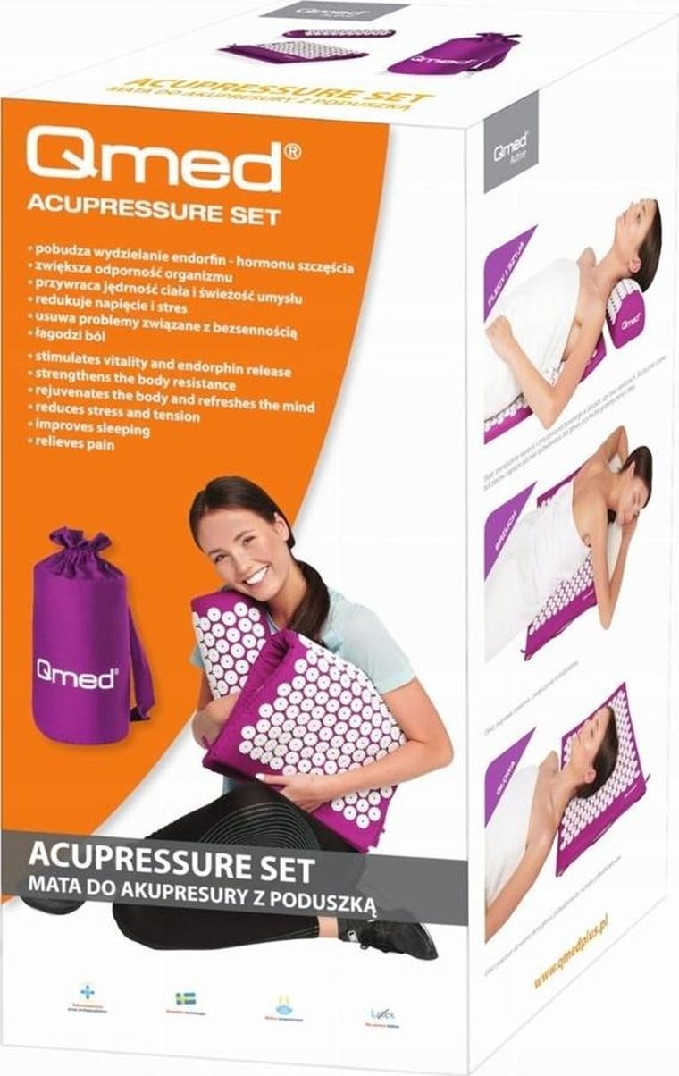 Qmed, Acupressure Mat, mata do akupresury z poduszką