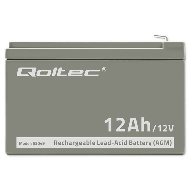 Qoltec, akumulator AGM, 12V, 12AH