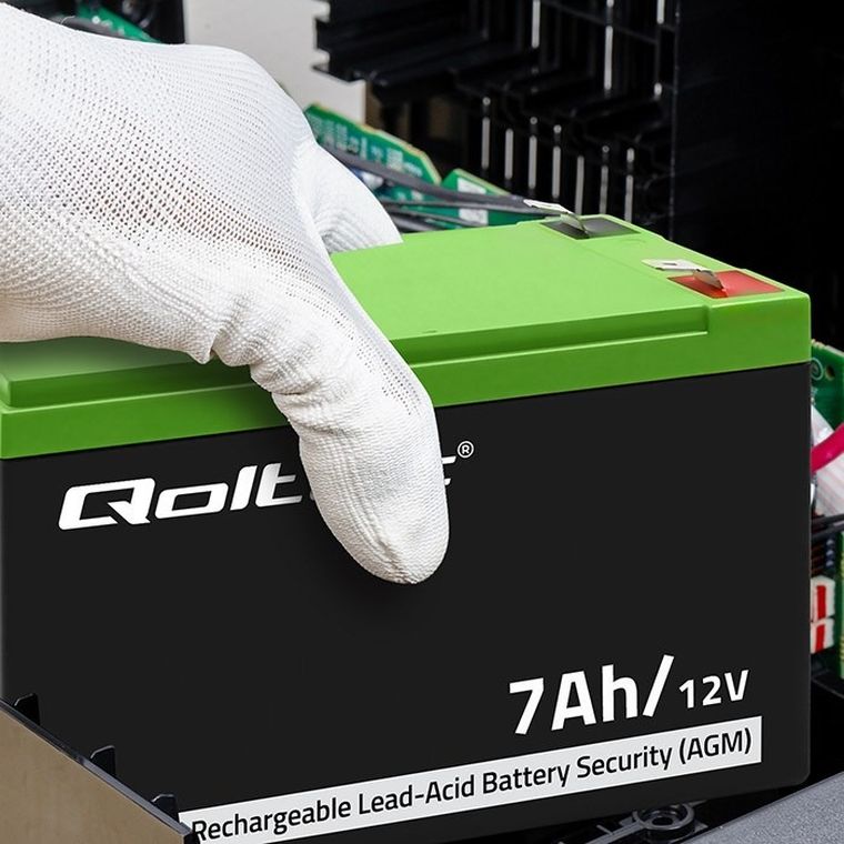 Qoltec, akumulator AGM, 12V, 7AH, max. 105A