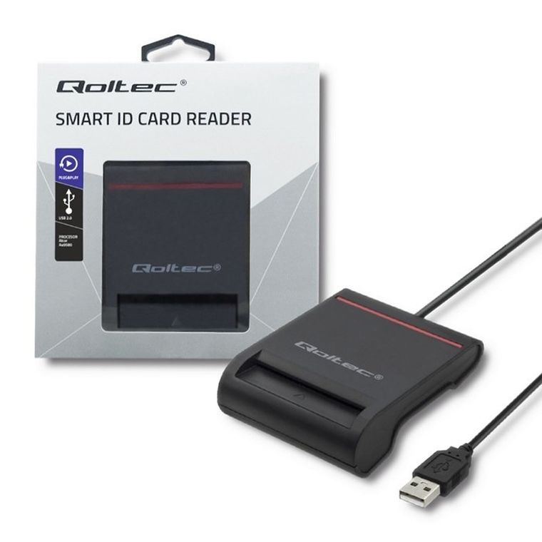 Qoltec, inteligentny czytnik kart chipowych ID, USB 2.0