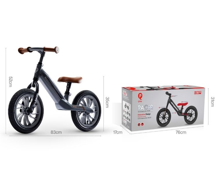 Qplay, Racer, rowerek biegowy, Grey