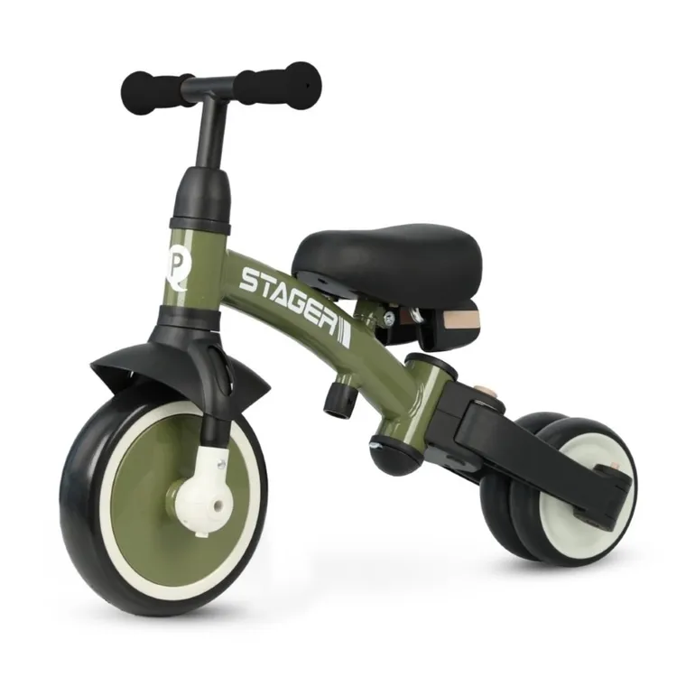 Qplay, Stager, rowerek 3-kołowy 3w1, Green