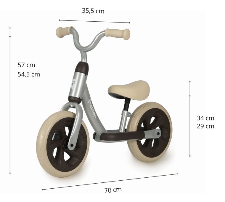 Qplay, Trainer, rowerek biegowy, Silver