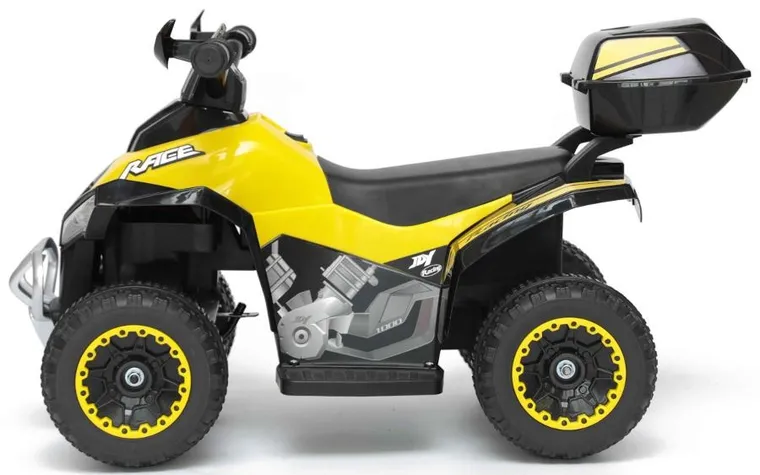 Quad Micron, pojazd na akumulator, żółty