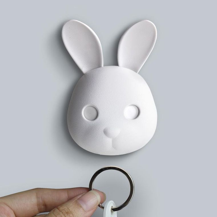 Qualy, Bella Bunny, wieszak na klucze, white