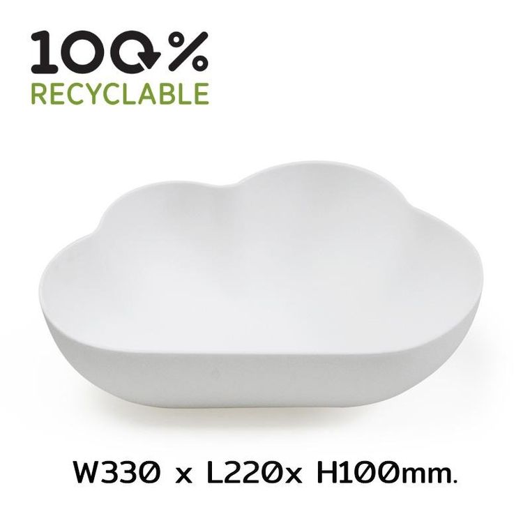 Qualy, Cloud, miska do sałatek, 10265-WH-CL