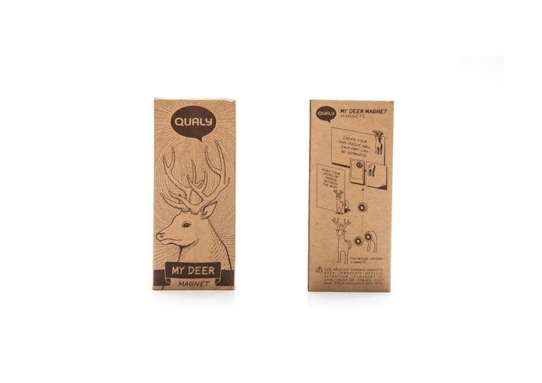 Qualy, magnes, Deer, brązowy