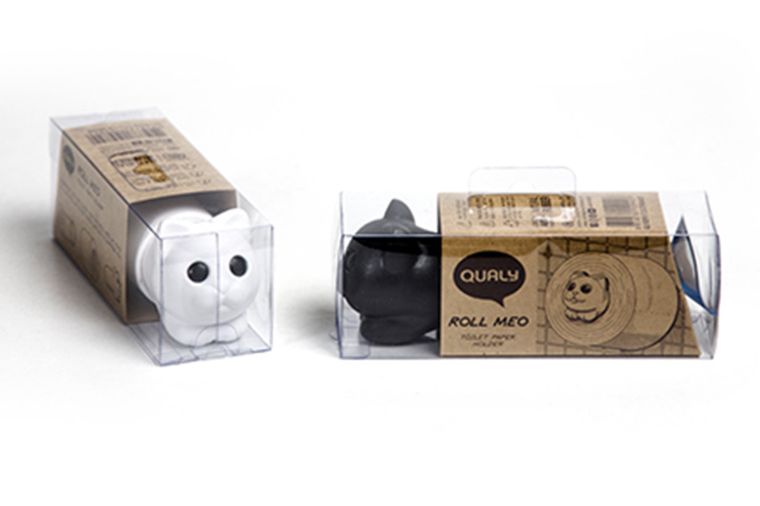 Qualy, Roll Meo, uchwyt na papier toaletowy, czarny