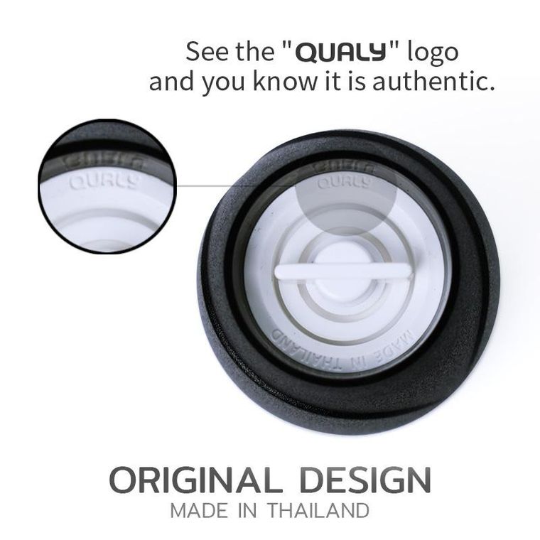 Qualy, Tasty Owl, młynek do soli i pieprzu, biały, 10251-W