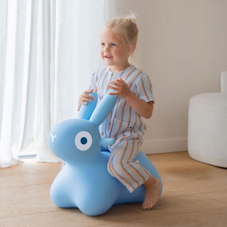 Quut, Hoppi, Bunny, skoczek, blue