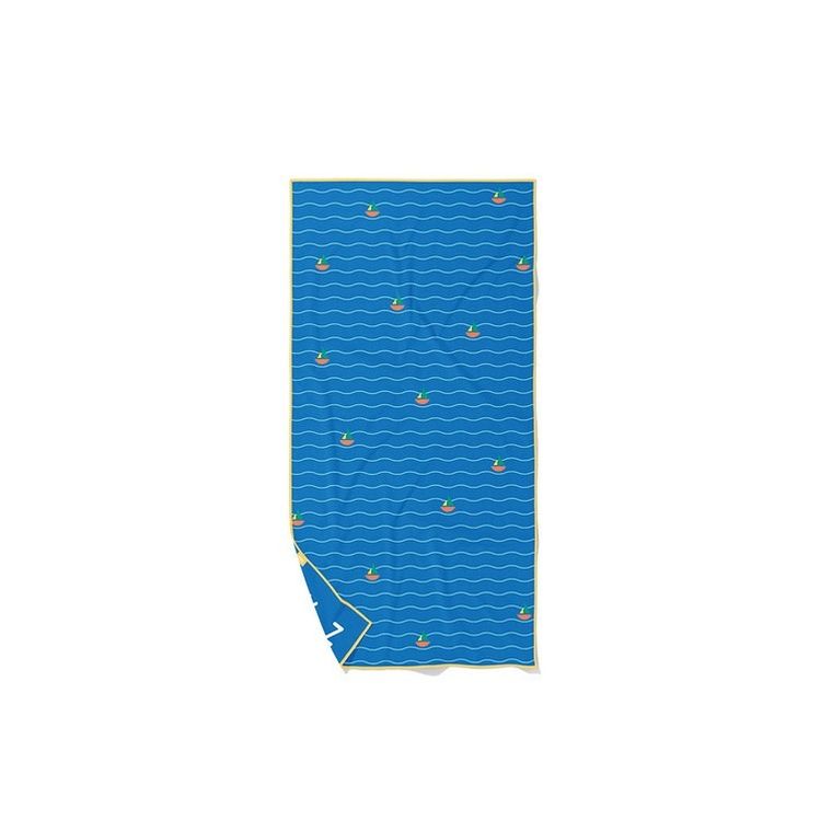 Quut, PlayTowels, dwustronny ręcznik plażowy, Lighthouse Blue, 70-140 cm