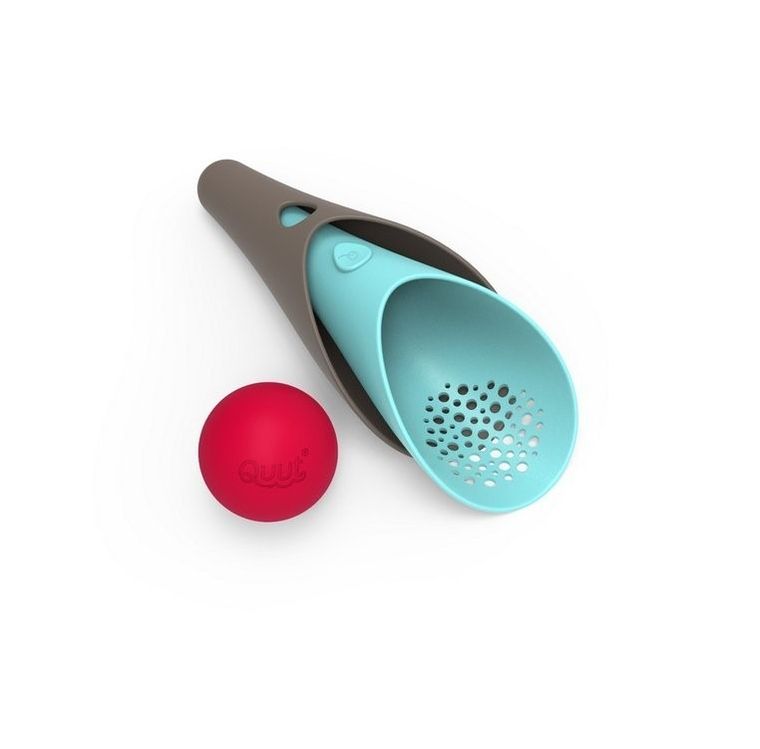 Quut, zestaw plażowy: Mini Ballo + Cuppi + Magic Shapers Heart, wiaderko z akcesoriami