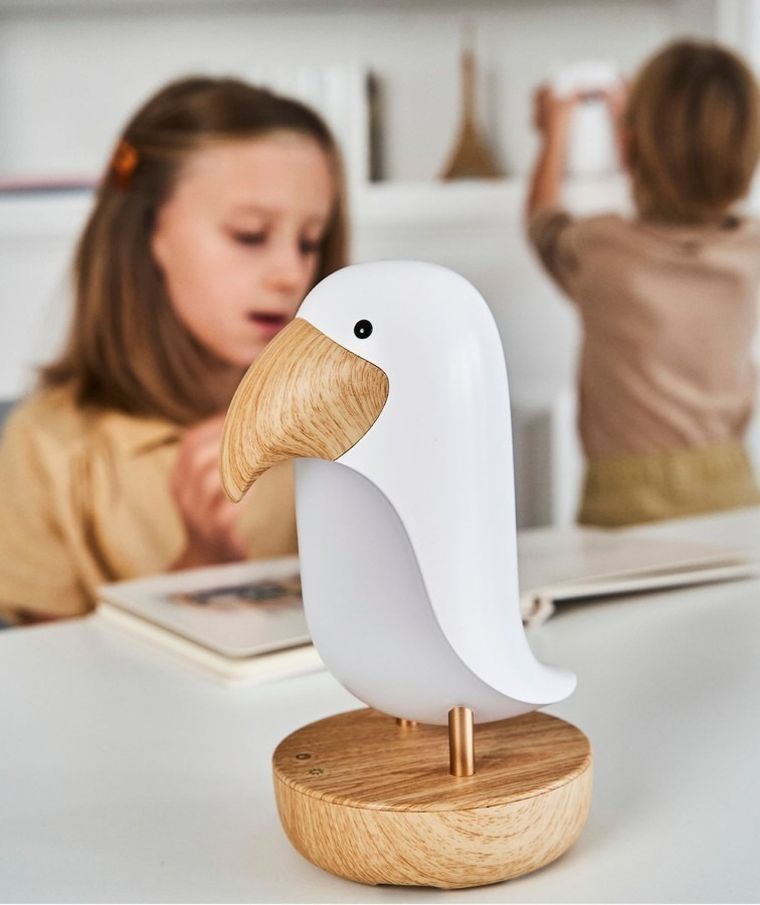 Rabbit & Friends, Maskonur, lampka z głośnikiem, biała